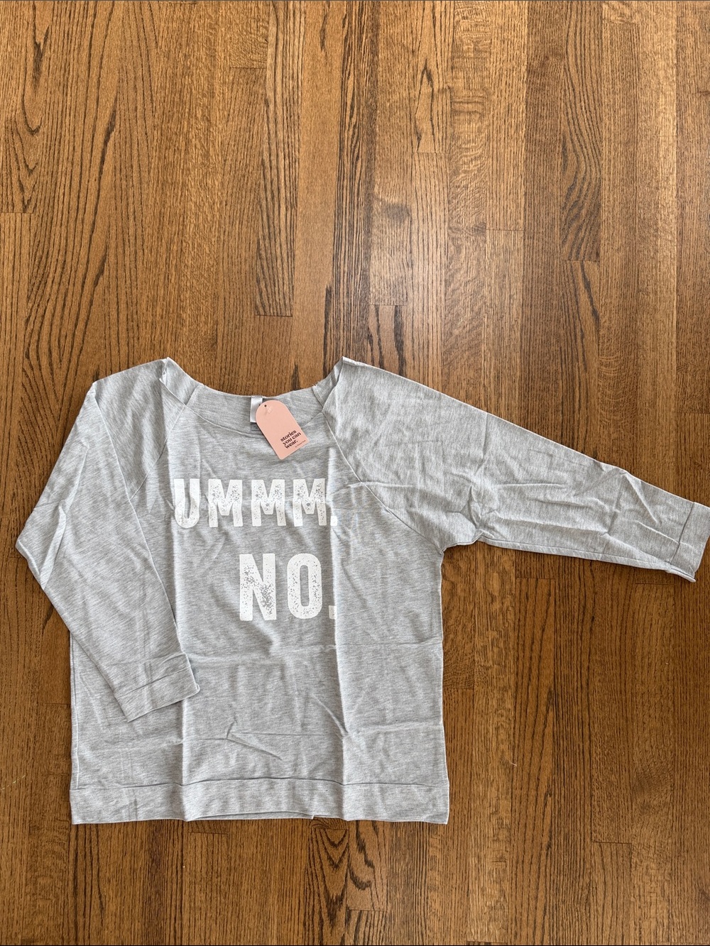 Heather Gray Graphic Pullover Sweatshirt - UMMM, NO.